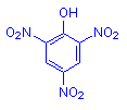 Chemical structure of Picric Acid