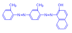 Chemical structure of Sudan IV