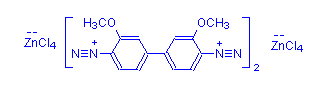 Chemical structure of Fast Blue Salt B