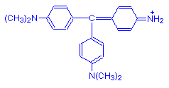 Chemical structure of Methyl Violet 2B, 6B