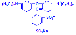 Chemical structure of Lissamine Rhodamine B