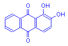 Chemical structure of Alizarin