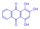 Chemical structure of Purpurin
