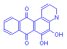 Chemical structure of Alizarin Blue