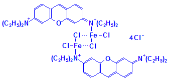 Chemical structure of Pyronin B