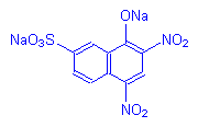 Chemical structure of Naphthol Yellow S