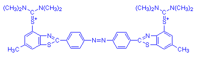 Chemical structure of Alcian Yellow