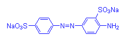 Chemical structure of Fast Yellow