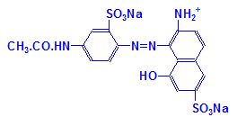 Chemical structure of Lissamine Fast Red