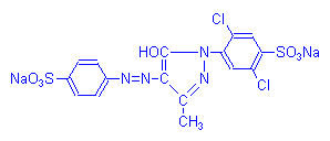 Chemical structure of Lissamine Fast Yellow