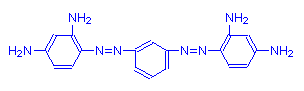 Chemical structure of Bismarck Brown Y