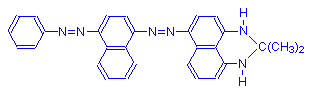 Chemical structure of Sudan Black B
