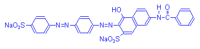 Chemical structure of Sirius Red 4B