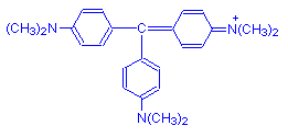 Chemical structure of Crystal Violet
