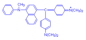 Chemical structure of Victoria Blue 4R
