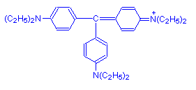 Chemical structure of Ethyl Violet