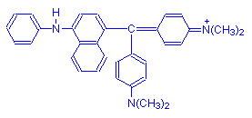 Chemical structure of Victoria Blue B