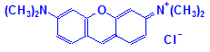 Chemical structure of Pyronin Y