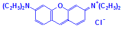 Chemical structure of Pyronin B