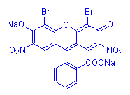 Chemical structure of Eosin B