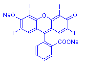 Chemical structure of Erythrosin B