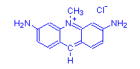Chemical structure of Acriflavine