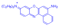 Chemical structure of Nile Blue A