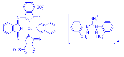 Chemical structure of Luxol Fast Blue MBS