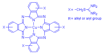 Chemical structure of Alcian Blue