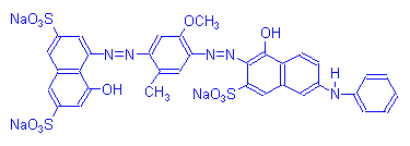 Chemical structure of Durazol Blue 4R